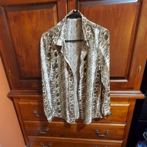 Snake print blouse
